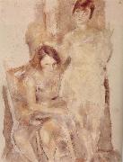 Jules Pascin Jinede and Miliu France oil painting artist